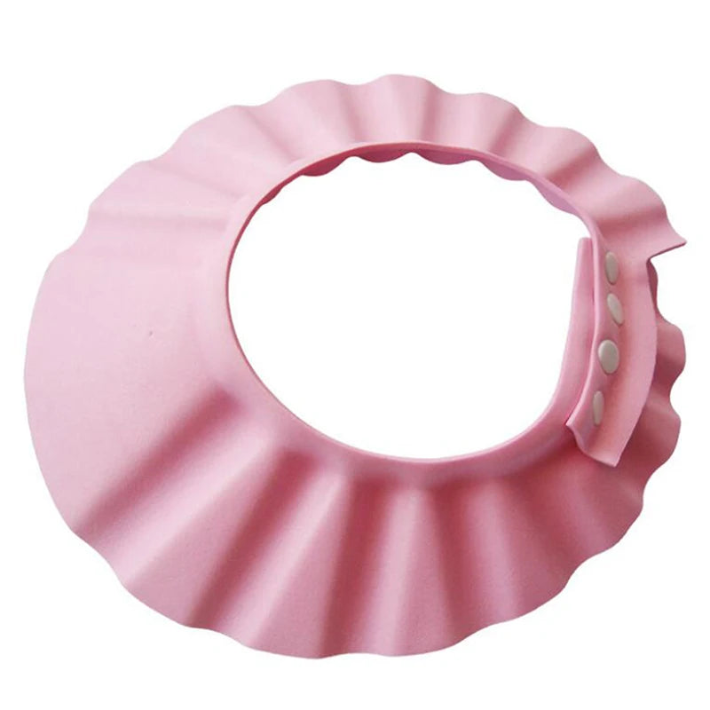 Adjustable Baby Shampoo Hat Cartoon Bath Visor with Ear & Eye Protection