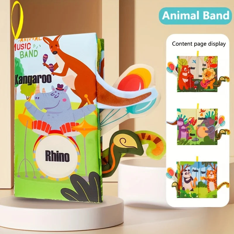 1PC Newborn 0-6 Months Baby Book - Touch and Feel Soft Book, Kids Puzzle Montessori Toy, YY33