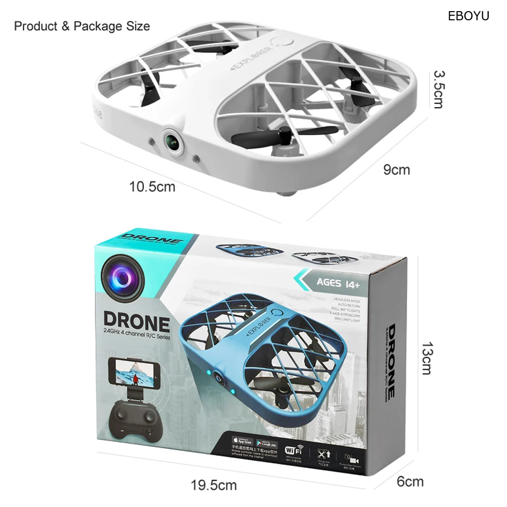 JJRC H107 Mini Drone – 8K/4K Quadcopter with Real-Time Transmission Camera