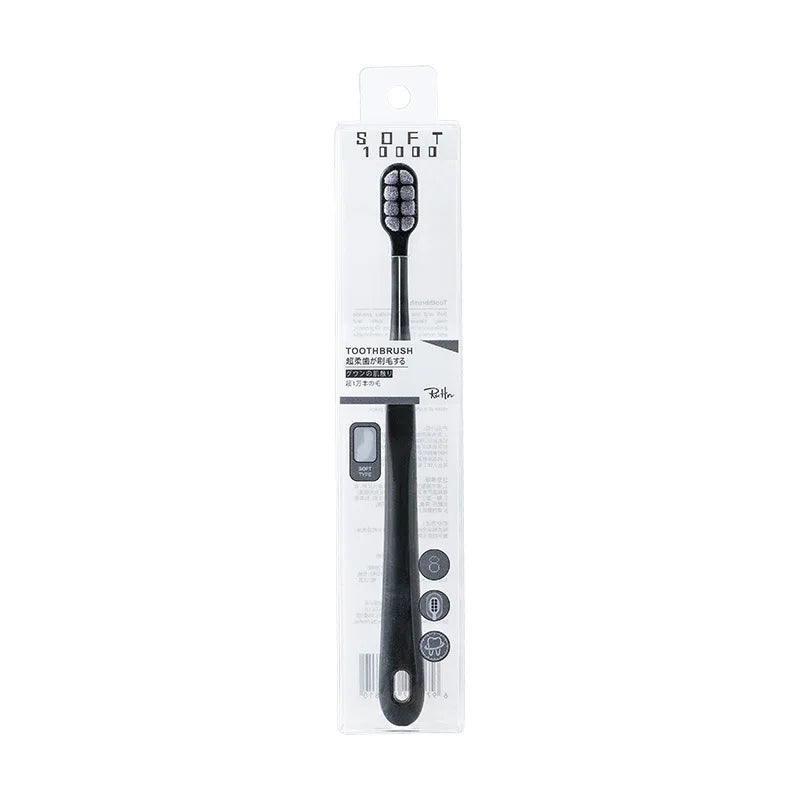 Gentle Toothbrush for Sensitive Teeth, 8 Bristle Bundles, Advanced Adult Toothbrush for Household Use