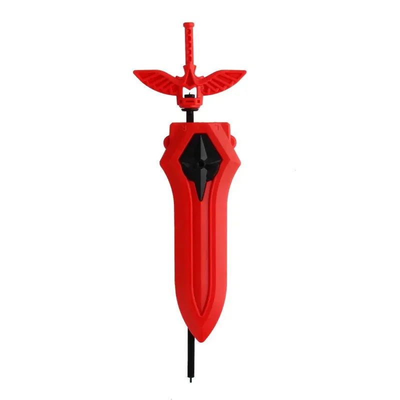 Two-way Spinning Top Burst Launcher Custom Right and Left Gyro Pull Rod Wire Spinning Top Accessories Toy Kids Toys for Children