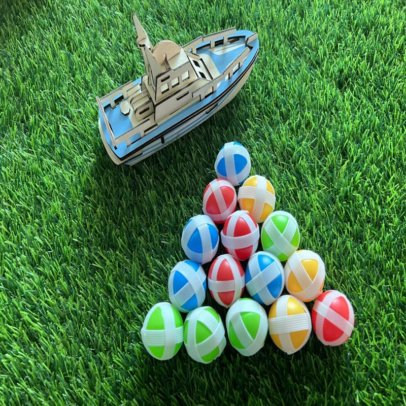 12PCS Kids Sucker Sticky Ball Toy – Outdoor Catch Ball Game Set, Parent-Child Interactive Sports Toy
