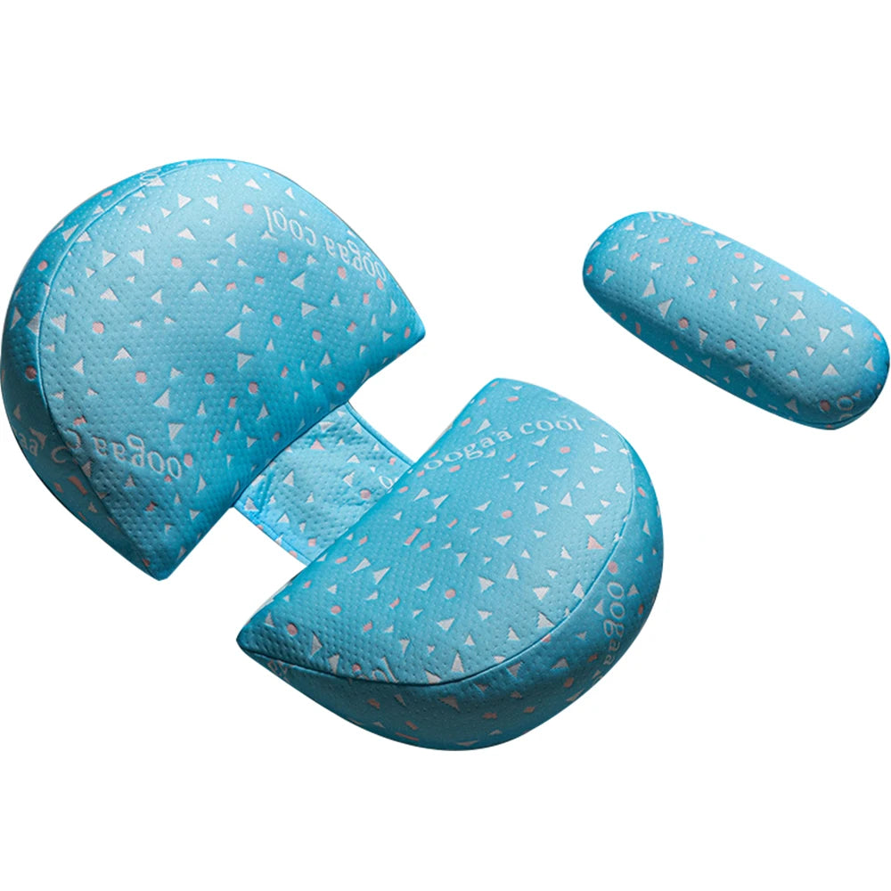 Pregnancy Pillow - U-Shaped Waist Maternity Body Pillow, Cotton Sleeping Bedding Cushion & Nursing Pillow for Pregnant Women