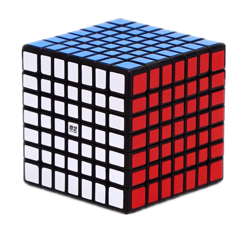 Qiyi Magic Cube 2x2, 3x3, 4x4, 5x5, 6x6, Black Stickers, Educational Puzzle Toy for Children & Kids, Cubo Magico Gift Toy