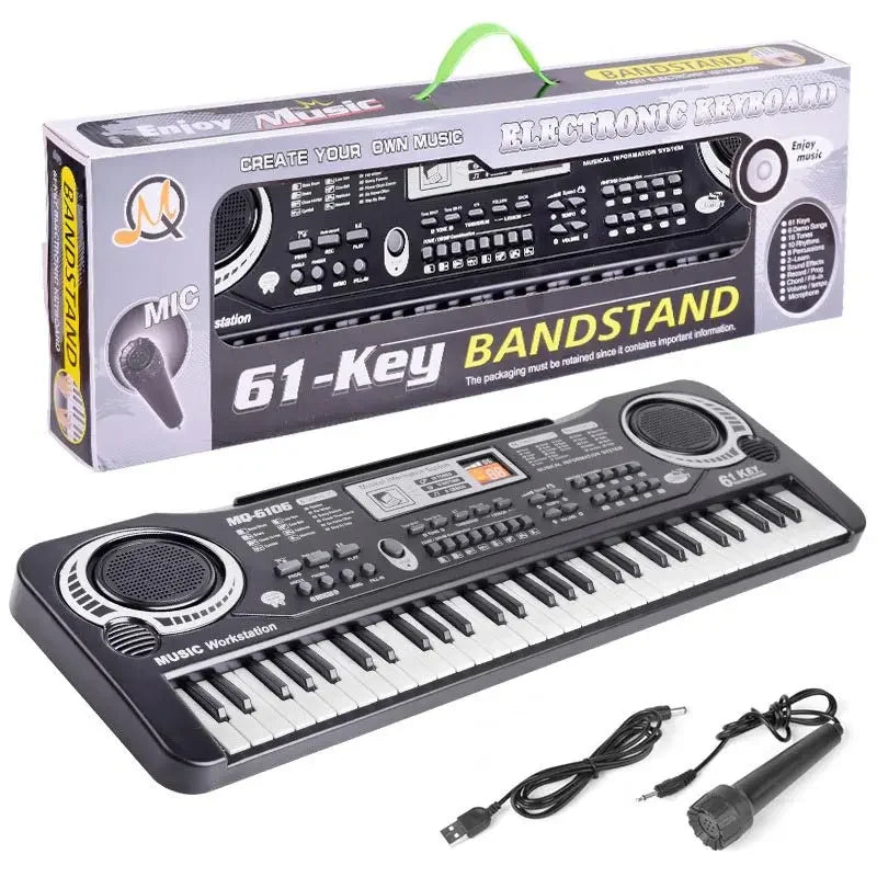 31/61 Keys Children Electronic Keyboard Piano with Microphone – Beginner Musical Instrument, Educational Organ, Perfect Gift for Kids