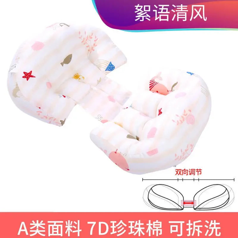 Cotton Waist Maternity Pillow for Pregnant Women - U-Shaped Full Body Pregnancy Pillow & Cushion Pad for Sleeping