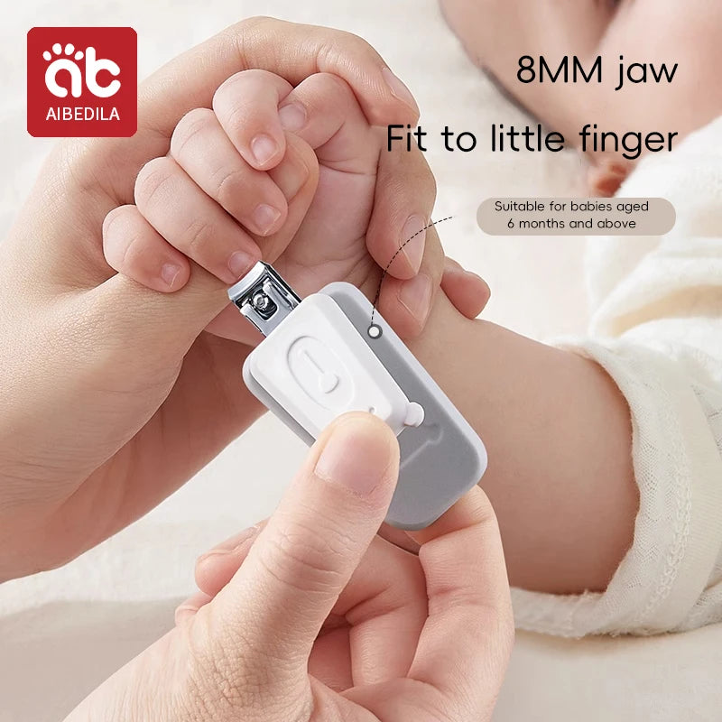 AIBEDILA Newborn Baby Nail Scissor – Baby Nail Care Tool, Kid Safe Portable Nail Clipper, Trimmer, Tweezer with Box, Child Kit