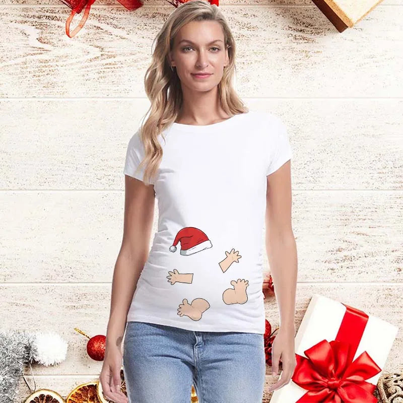 Christmas Pregnancy Shirt | Funny New Pregnancy Announcement T-Shirt | Baby on The Way | Cute Christmas Shirts | Best Xmas Gifts