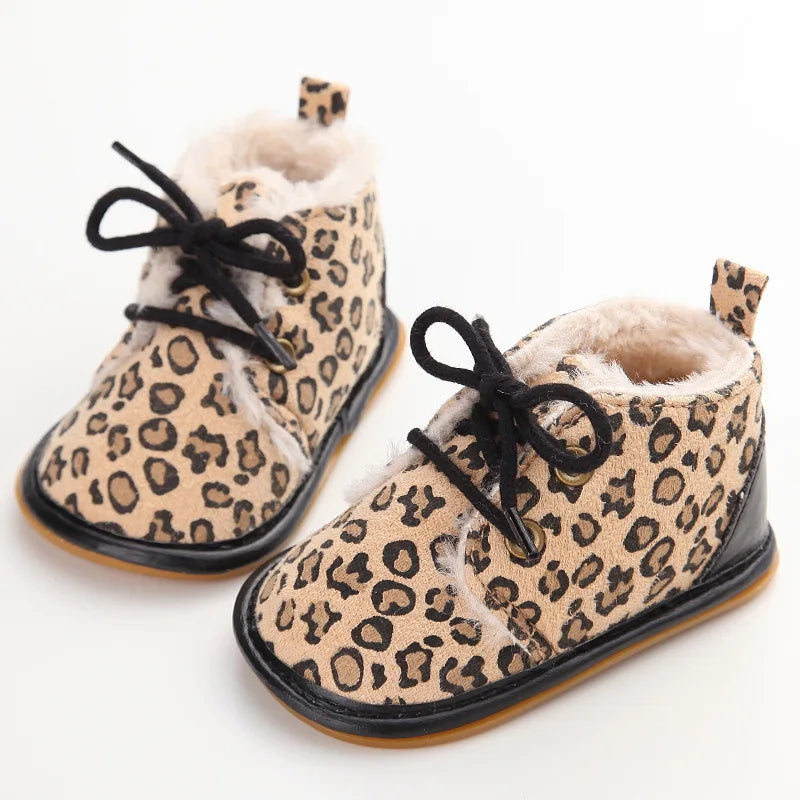 0-18M Newborn Baby Shoes – Cute Leopard Pattern Sports Sandals, Soft Sole Comfortable Walking Shoes for Girls