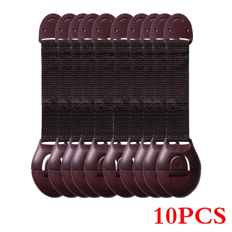 10Pcs/Lot Child Lock Protection of Children Locking Doors for Children's Safety Kids Safety Plastic Protection Safety Lock