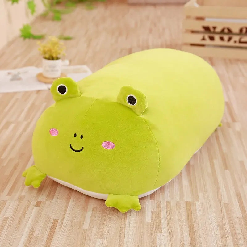 Soft Animal Plush Pillow 28/60cm (11/23.6 Inches) – Cat, Pig, Dog, Frog