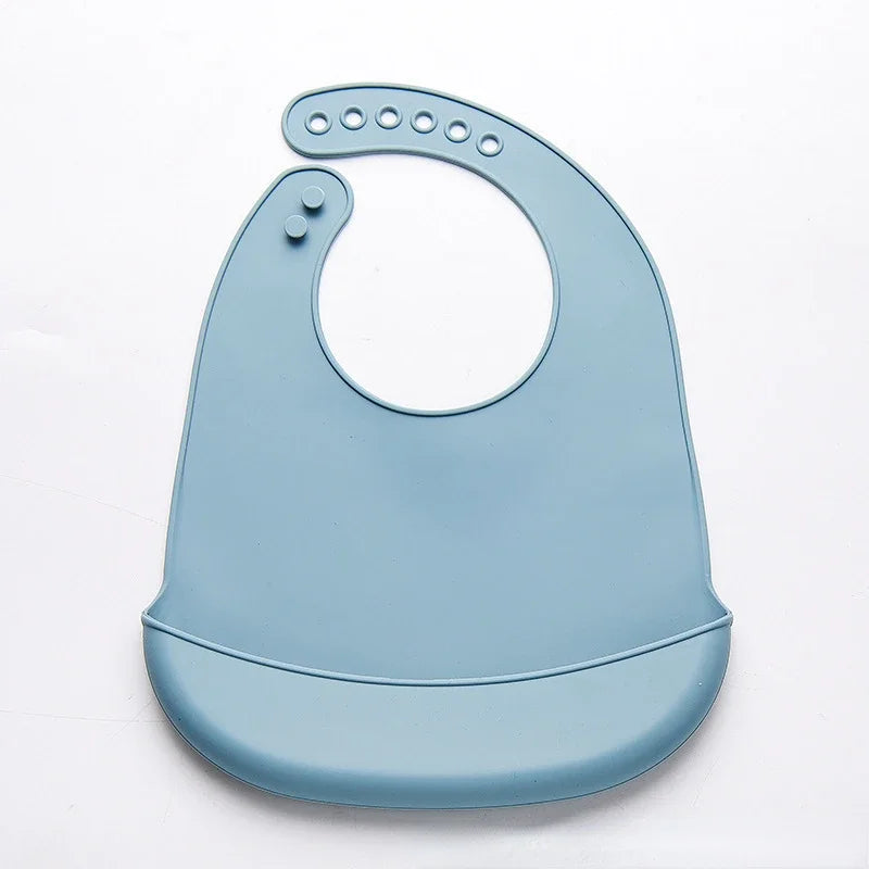 Adjustable Baby Bibs | Waterproof Soft Edible Silicone Newborn Drooling Towel | BPA-Free Saliva Dripping Scarf for Babies & Children - Kidzy Market