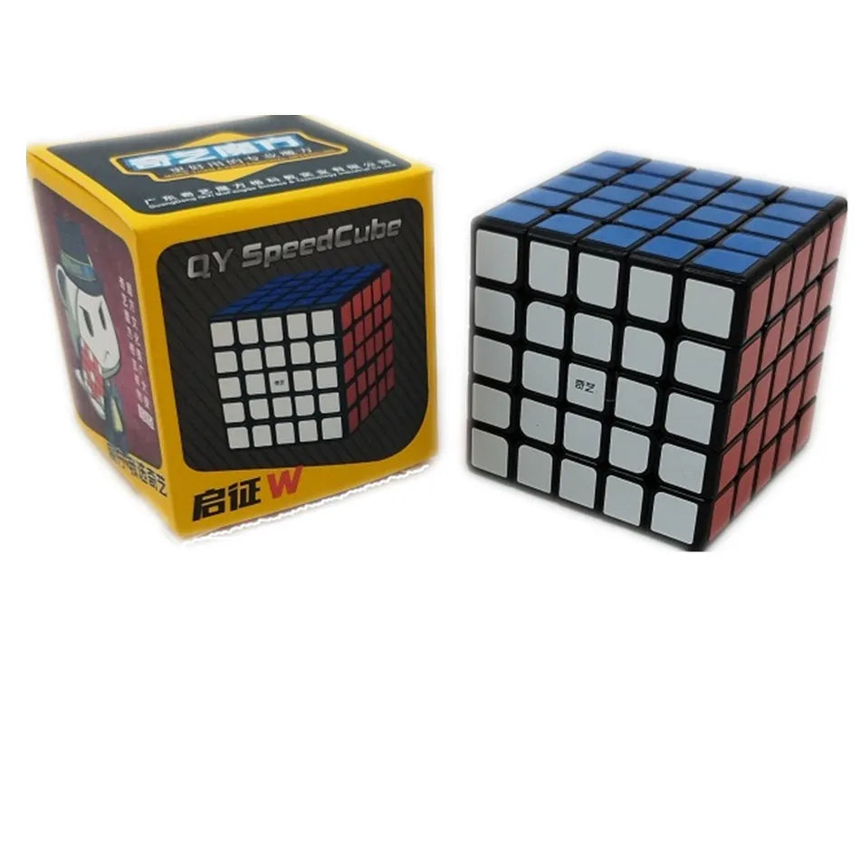 Qiyi Magic Cube 2x2, 3x3, 4x4, 5x5, 6x6, Black Stickers, Educational Puzzle Toy for Children & Kids, Cubo Magico Gift Toy