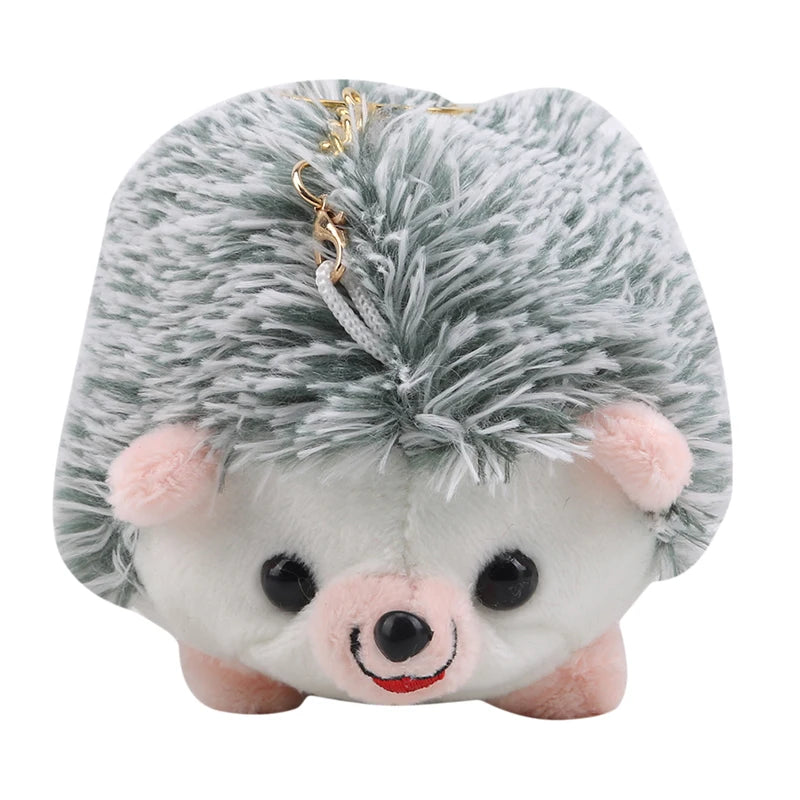 Cute Hedgehog Plush Keychain, Cartoon Car Keyring and Bag Accessory for Girls and Women