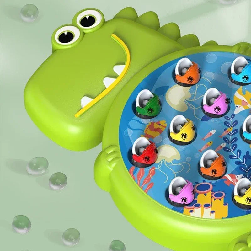 Children’s Magnetic Fishing Toy – Dinosaur Magnetic Fishing Rod Game, Early Educational Toy for Kids, Birthday Gift