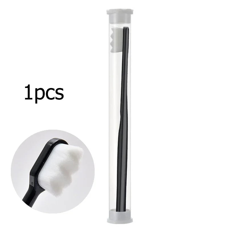 Ultra-fine Soft Toothbrush Million Nano Bristle Adult Teeth Deep Cleaning Portable Travel Dental Oral Care Brush