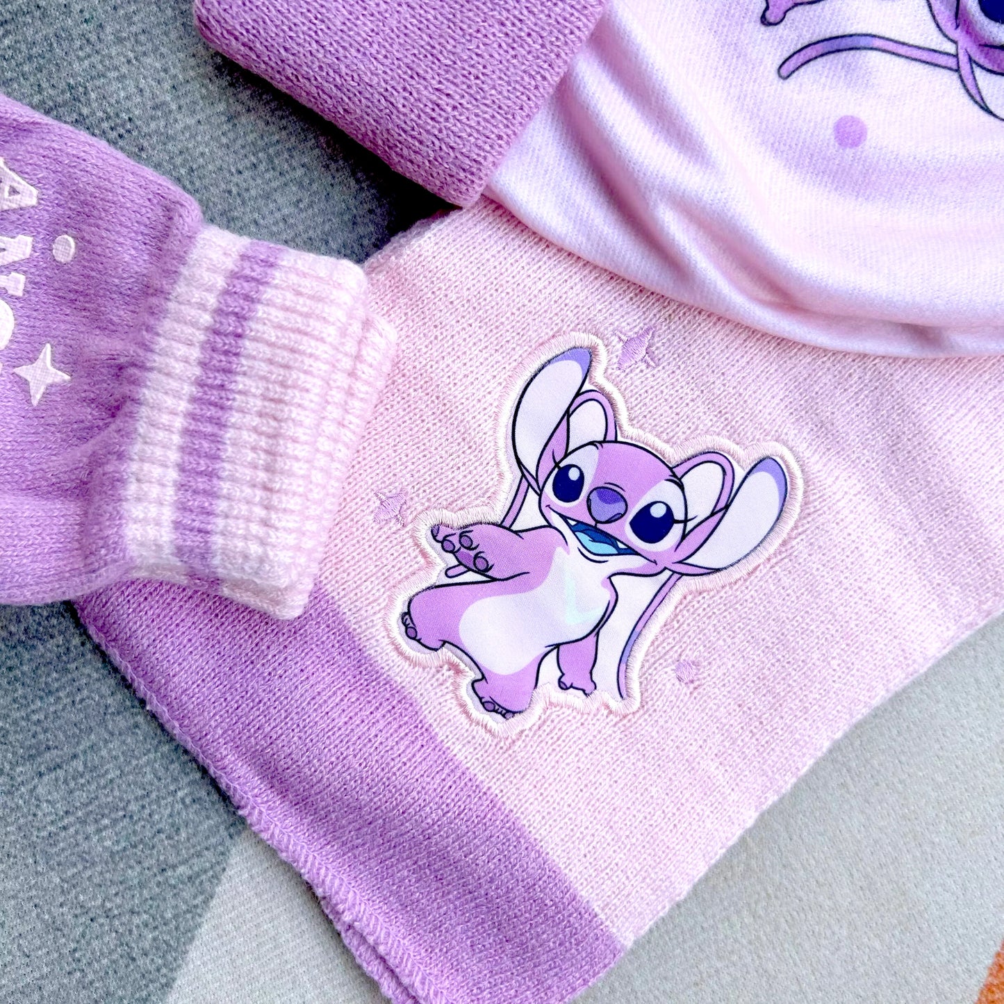 3-8 Years Autumn & Winter Children’s Stitch Cartoon Hat, Scarf & Gloves Set – Warm Knitted Cap for Boys & Girls – Perfect Christmas Gift
