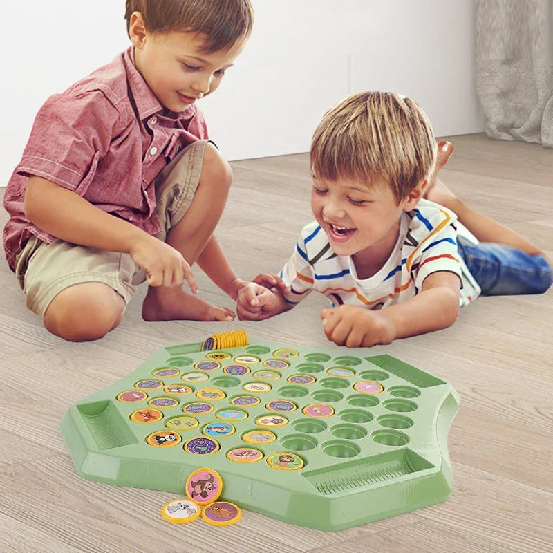 Fun Animals Flip Through Feather Chess - Pattern Xiaoxiao Music Gameplay, Interactive and Entertaining Game