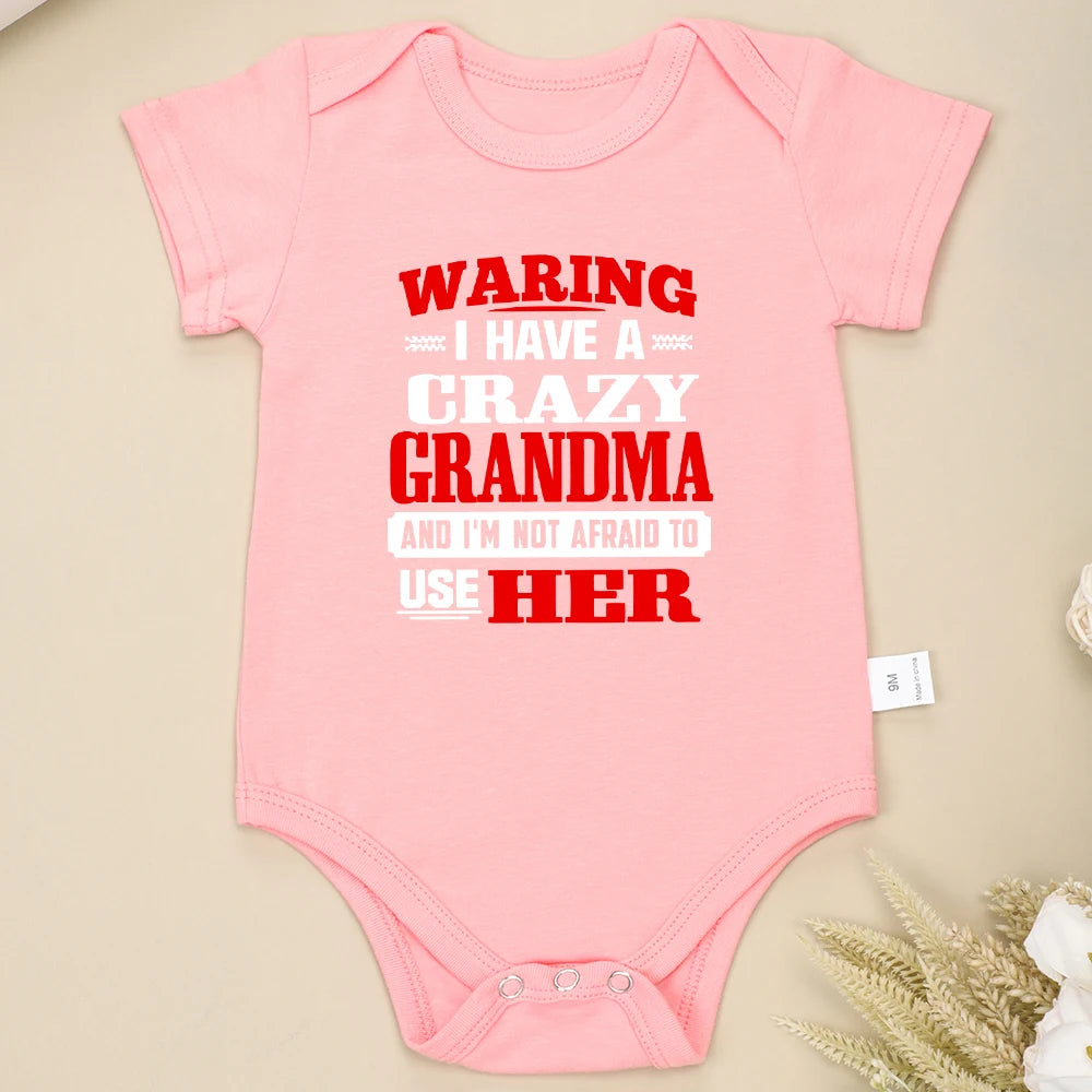 Summer Toddler Bodysuit – Funny Letter Print Baby Boy Outfit, Trendy & Comfy Cotton Infant Onesie