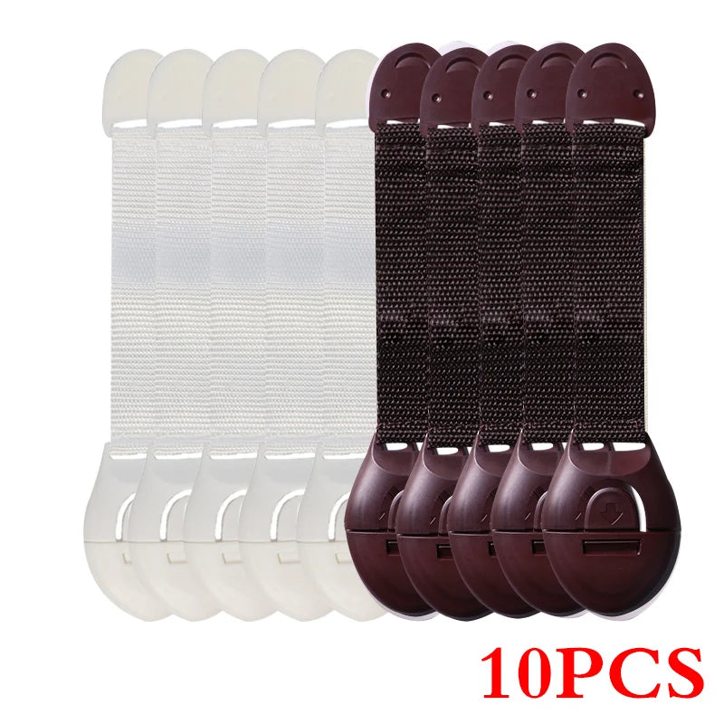 10Pcs/Lot Child Lock Protection of Children Locking Doors for Children's Safety Kids Safety Plastic Protection Safety Lock