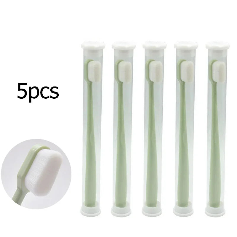 Ultra-fine Soft Toothbrush Million Nano Bristle Adult Teeth Deep Cleaning Portable Travel Dental Oral Care Brush