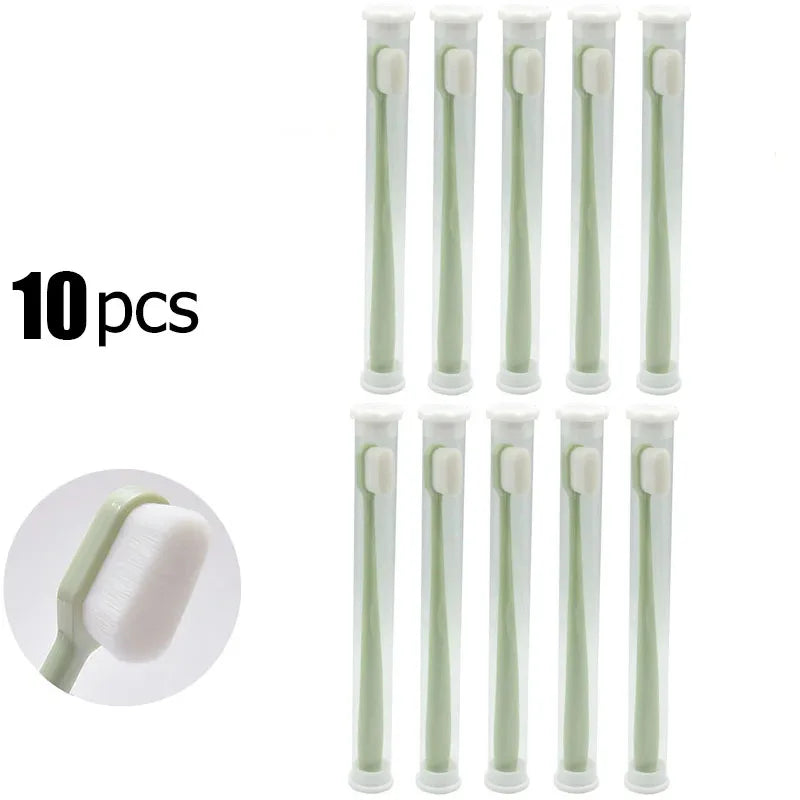 Ultra-fine Soft Toothbrush Million Nano Bristle Adult Teeth Deep Cleaning Portable Travel Dental Oral Care Brush