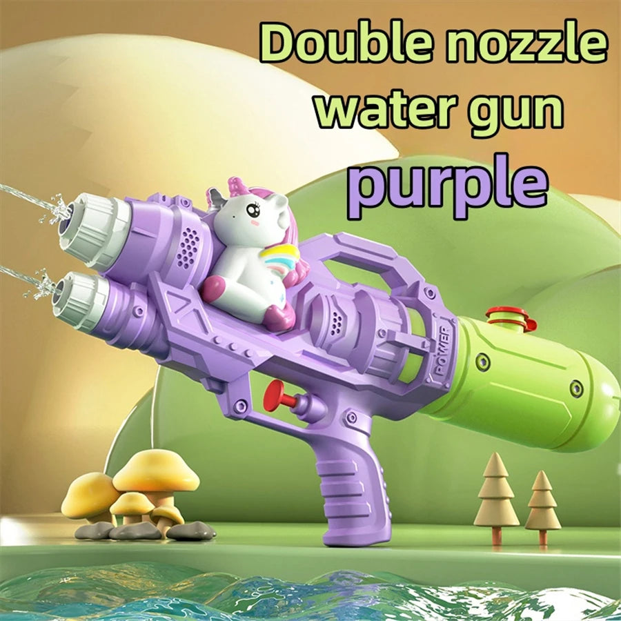 Dinosaurs, Ducks, Sharks Twin Sprinkler Water Gun Toys – Family Pool and Beach Fun