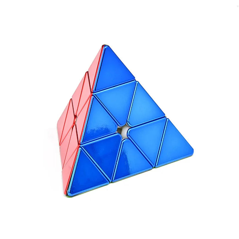 Shengshou Metal Magnetic 3x3 Magic Speed Cube, Stickerless, Professional Fidget Toy, Sengso Legend Electroplate Cubo Magico Puzzle