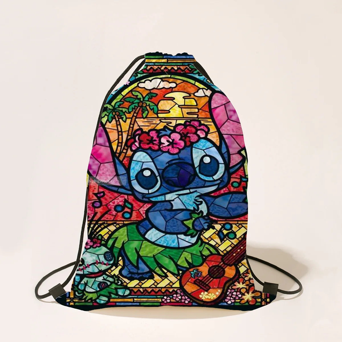 Disney Stitch Cartoon Drawstring Bag for Boys and Girls | Party Gifts, Birthday Decorations, and Backpack - Kidzy Market
