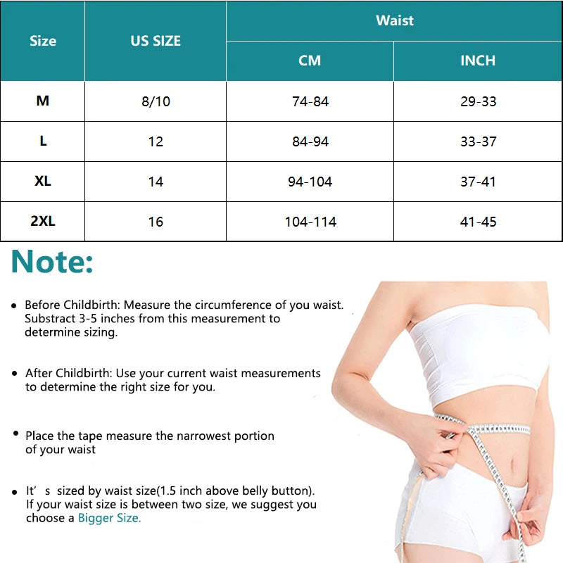 Postpartum Girdle C-Section Recovery Belt, Back Support Belly Wrap, Abdominal Binder Shapewear Cinchers
