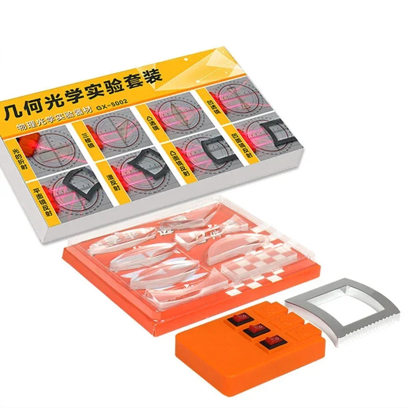 Geometric Optics Experiment Set with Convex and Concave Lens Physics Teaching Kit for Kids Science Gift