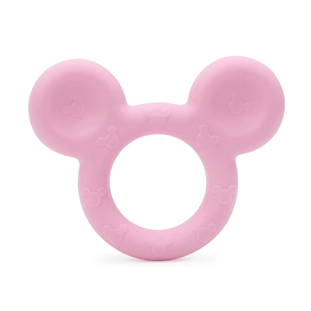 TYRY.HU 1Pc Baby Silicone Teether - BPA-Free Cartoon Frog & Deer Teething Necklace Pendant, Nursing Teeth Gift, Baby Silicone Teether