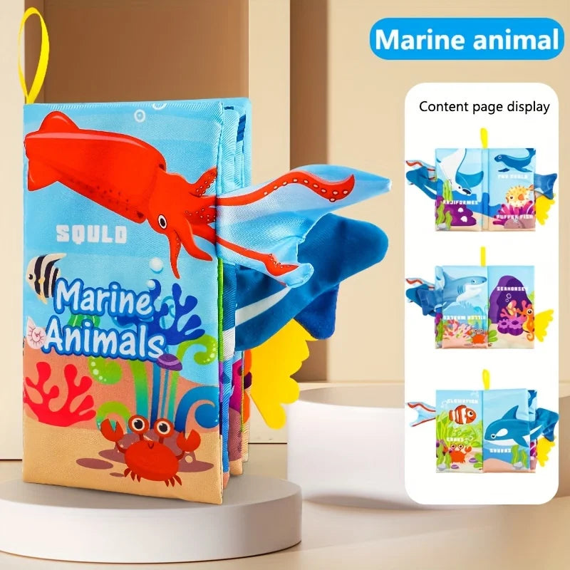 1PC Newborn 0-6 Months Baby Book - Touch and Feel Soft Book, Kids Puzzle Montessori Toy, YY33