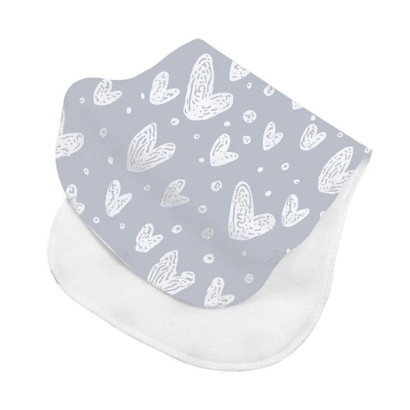 2-Layer Absorbent Burp Cloths – Soft Cotton Baby Bibs for Feeding & Teething - Kidzy Market