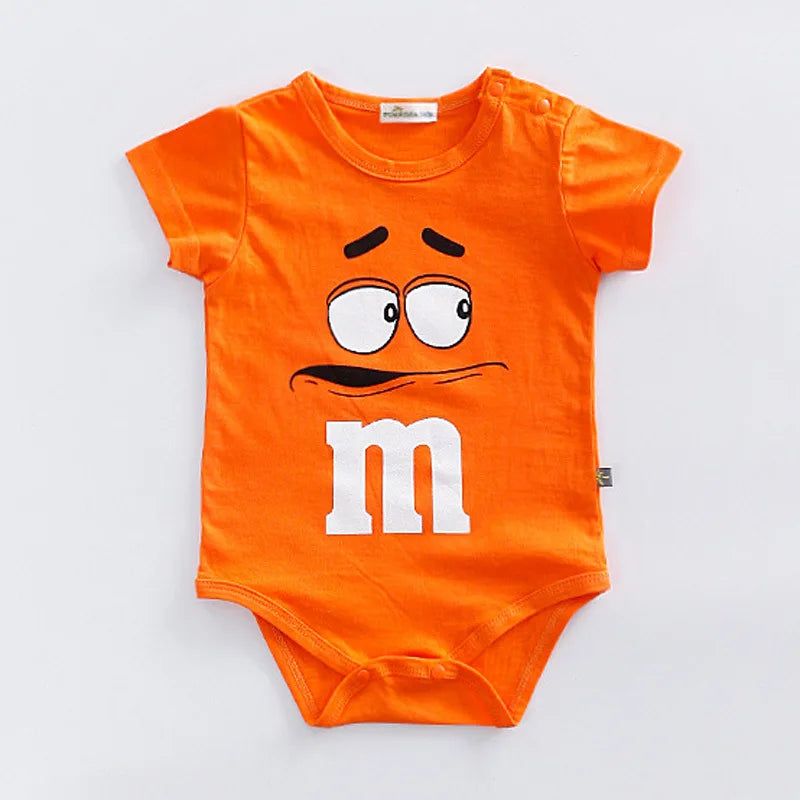 Thin Cotton 3-24M Newborn Short Sleeve Romper – Cute Fashionable Infant Baby Jumpsuit for Girls & Boys, Comfortable Clothing