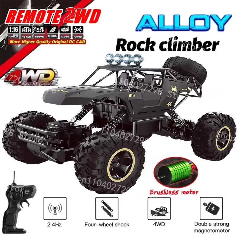 4WD Off-Road RC Car Remote Control Buggy Truck with LED Lights