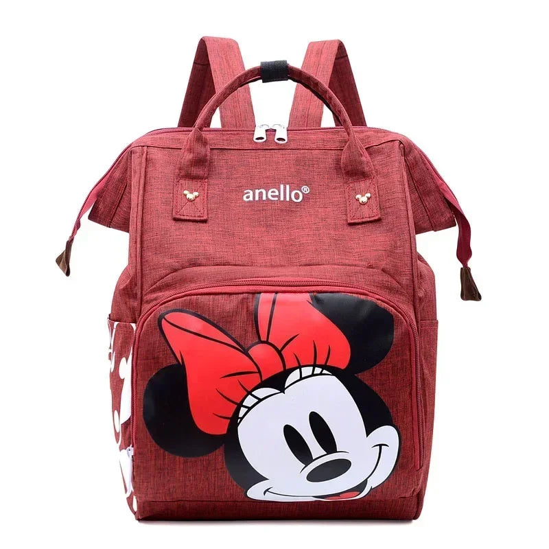 Disney Mickey Mouse Backpack – Cartoon Diaper Bag, Large Capacity Storage Bag for Mother & Baby, Schoolbag for Boys & Girls - Kidzy Market