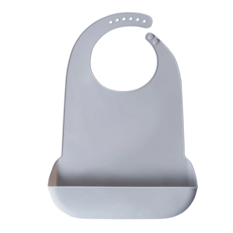 Waterproof Anti-Oil Silicone Bib for Adults – Elderly Mealtime Cloth Protector - Kidzy Market