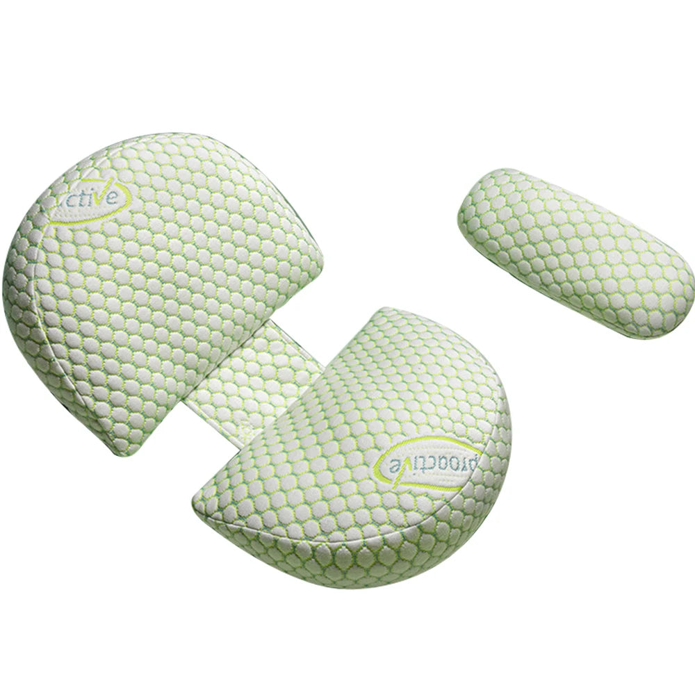 Pregnancy Pillow - U-Shaped Waist Maternity Body Pillow, Cotton Sleeping Bedding Cushion & Nursing Pillow for Pregnant Women