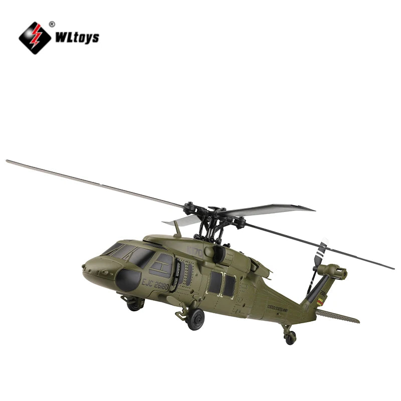 WLtoys K170 RC Helicopter – 2.4G 6-Axis Gyroscope 4CH Altitude Hold Optical Flow Toy