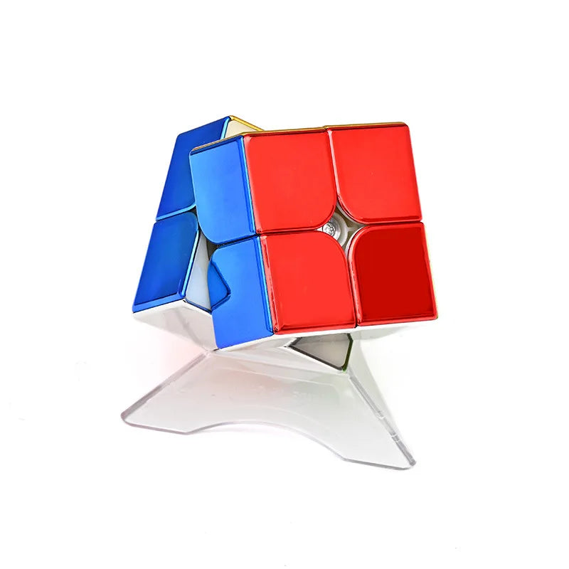 Shengshou Metal Magnetic 3x3 Magic Speed Cube, Stickerless, Professional Fidget Toy, Sengso Legend Electroplate Cubo Magico Puzzle