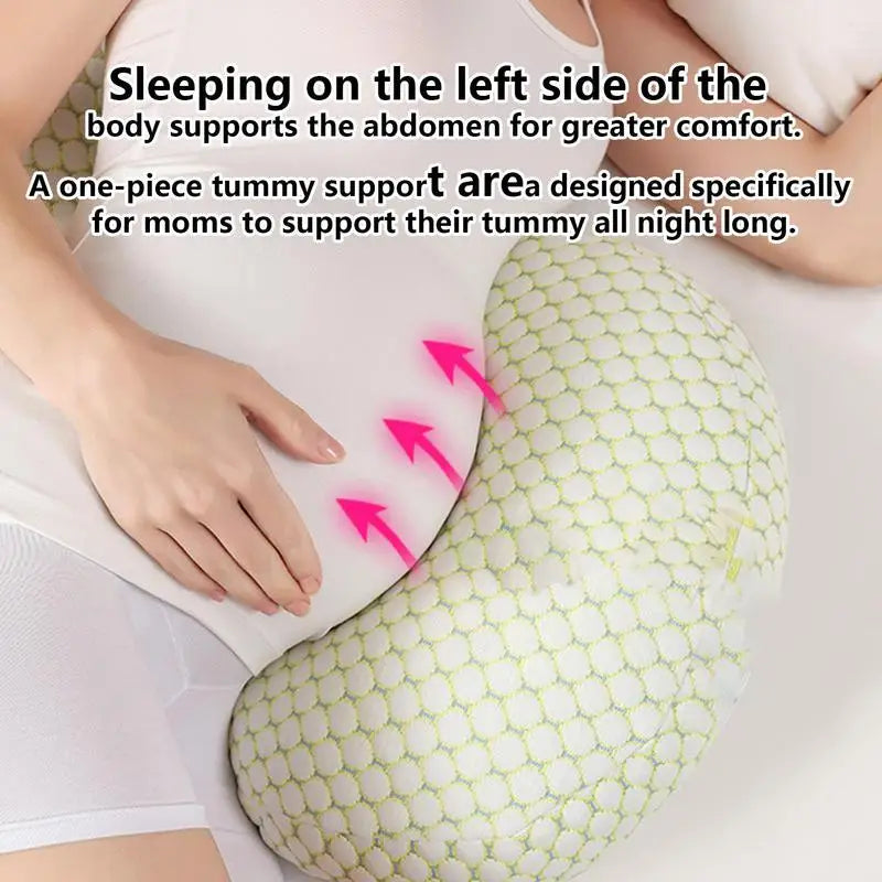 Maternity Side Sleep Pillow Multi-function U-shape Belly Support Waist Support Legs Mat Soft Breathable Pregnant Supplies