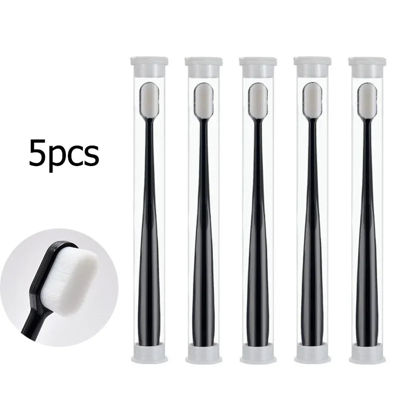 Ultra-fine Soft Toothbrush Million Nano Bristle Adult Teeth Deep Cleaning Portable Travel Dental Oral Care Brush