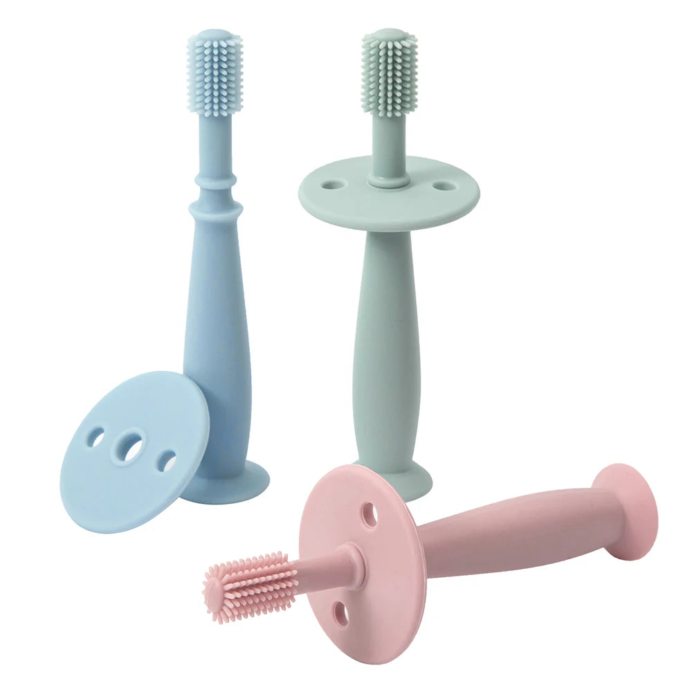 TYRY.HU 1PC Baby Toothbrush 360 Degree Child Toothbrush Teethers Silicone Kids Teeth Oral Care Cleaning