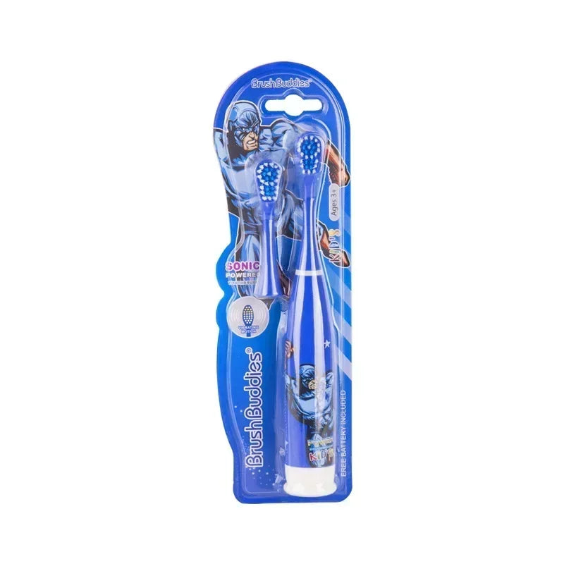 Children Sonic Electric Toothbrush, Cartoon Teeth Whitening, Soft Bristle, Waterproof, Automatic Oral Cleaning, Lazy Dental Care