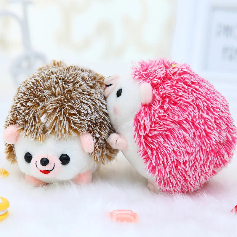 Cute Hedgehog Plush Keychain, Cartoon Car Keyring and Bag Accessory for Girls and Women