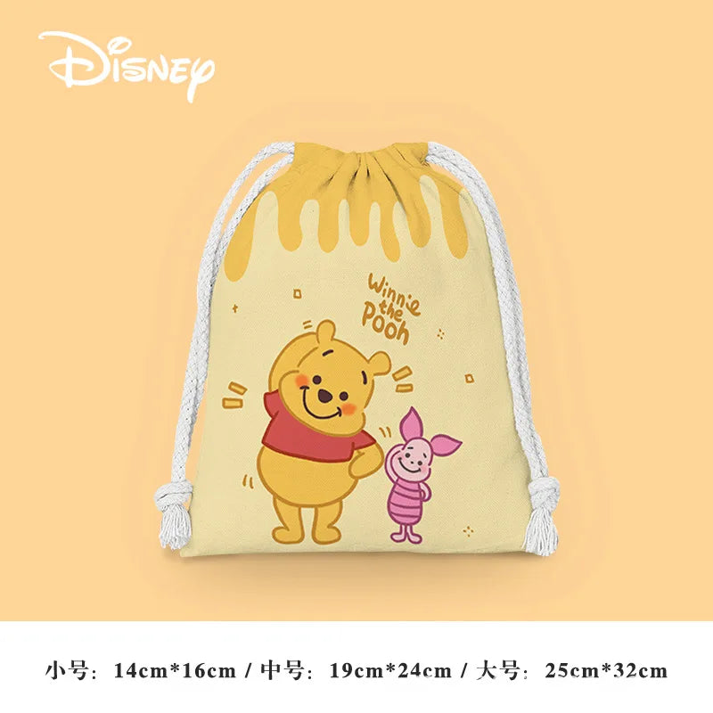Anime Winnie the Pooh Backpack – Cartoon Pooh, Eeyore & Tigger Drawstring Bag, Student Nonwoven Storage Bag, Kid Shower Supplies & Gift - Kidzy Market