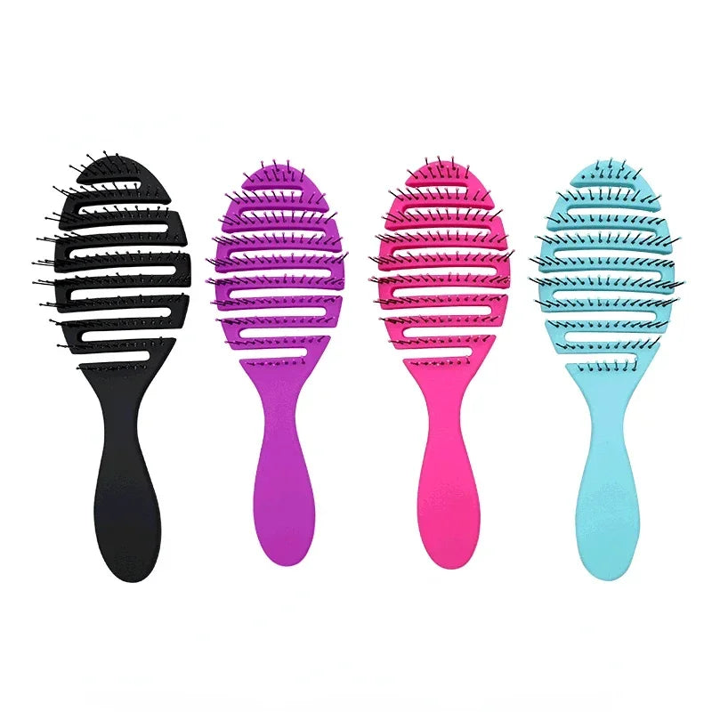 Wet & Dry Hair Brush Comb - Barber Pro Styling Tools - Anti-Tangled, Anti-Static Scalp Massage Brush - Magic Hair Comb