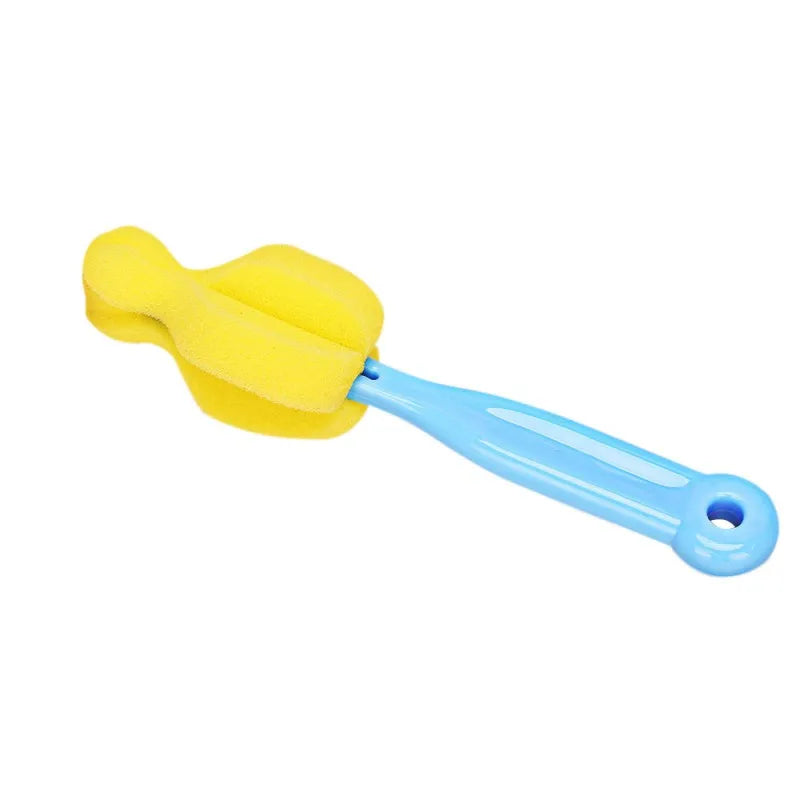 7-Piece Brush and Sponge Rotation Set for Cleaning Baby Pacifiers, Cups, and Nipples – Handheld Tools for Baby Feeding Bottle Cleaning