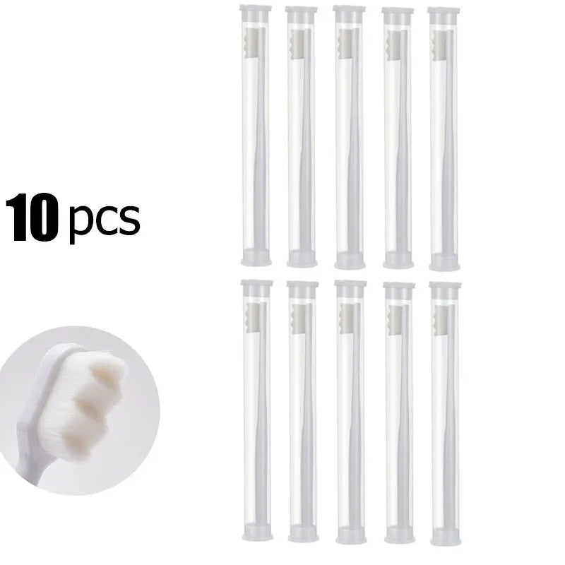 Ultra-fine Soft Toothbrush Million Nano Bristle Adult Teeth Deep Cleaning Portable Travel Dental Oral Care Brush